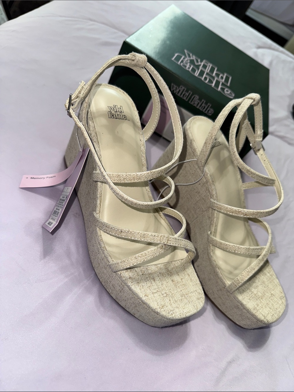 Wild Fable Ronnie Heels/Wedges + Memory Foam